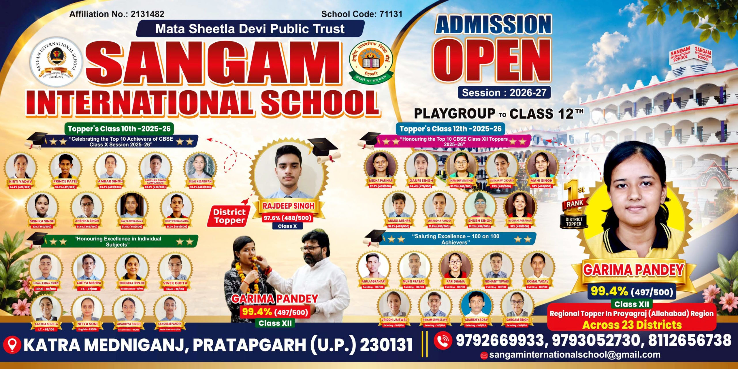 Best CBSE Schools In Pratapgarh